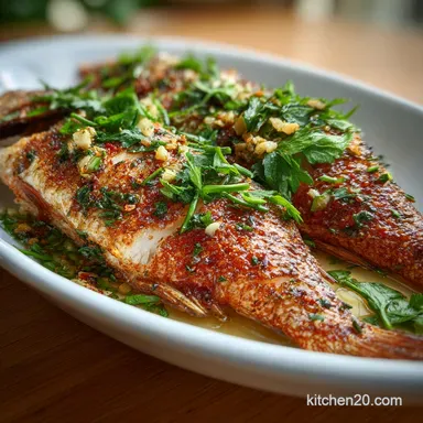 Red Snapper Recipe with Garlic and Herbs: Crispy Baked in 20 Minutes