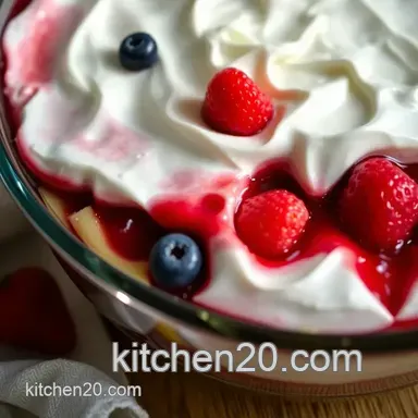 Red, White & Berry Trifle: Easy 4th of July Desserts! Recipe Card