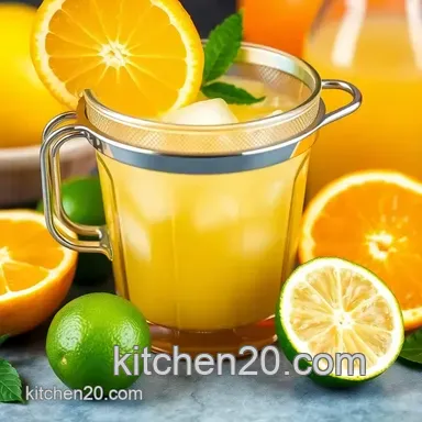 Juice Strainer: 5 Easy Ways to Make Refreshing Citrus Juice! Recipe Card