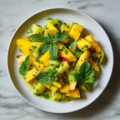 Refreshing Mango Salad Recipe with Lime in 15 Minutes Recipe Card