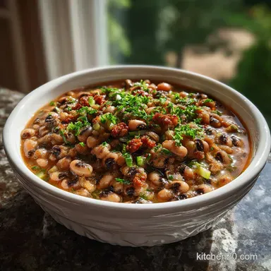 Black Eyed Peas: Velvety Southern Staple Recipe Card
