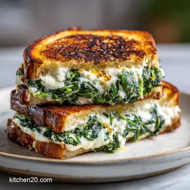 SunDried Tomato Spinach Grilled Cheese in 20 Minutes