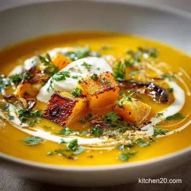 Autumn Squash Soup The Best Roasted Velvety Fall Comfort Recipe Recipe Card