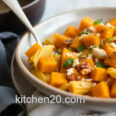 How to Make Roasted Butternut Squash Pasta Delight: A Creamy Autumn Treat Recipe Card
