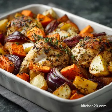 Healthy Meal Prep Idea with Roasted Chicken in 20 Minutes