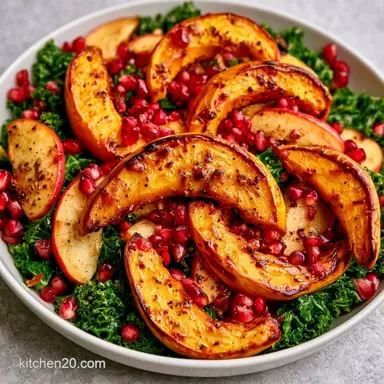 Delicata Squash Salad with Pomegranate Recipe Card