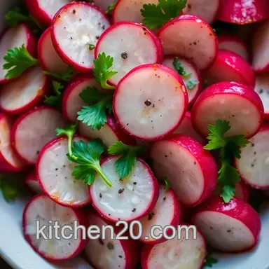 Easy Roasted Radish Salad: A Zesty Herb-Infused Delight Recipe Card