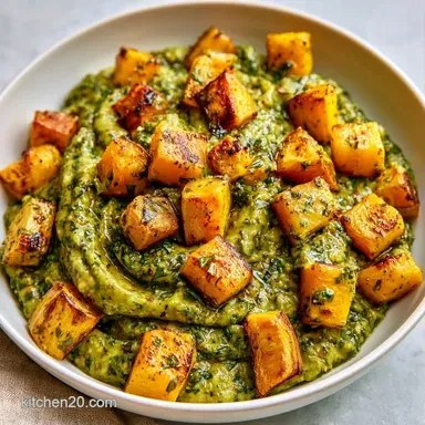 Summer Squash Pesto for 4 Servings Recipe Card