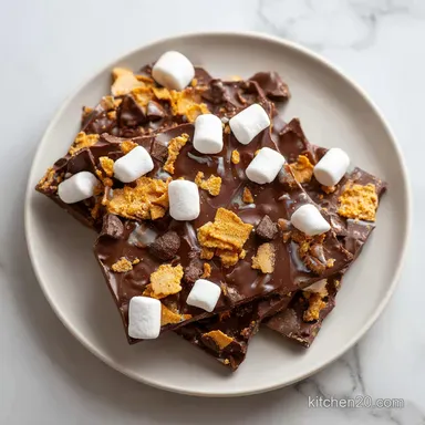 S'mores Bark in 8 Minutes Recipe Card