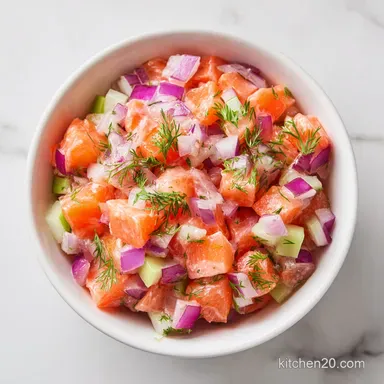 Salmon Salad in 10 Minutes Recipe Card