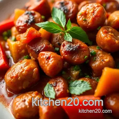 Easy Sausage and Peppers Recipe: An Italian-American Feast Recipe Card