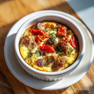 Sausage Egg Casserole: Ready in 1 Hour 5 Min Recipe Card