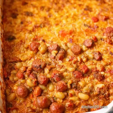 Sausage Traybake Recipe Easy Cassoulet Cousin Sorted Recipe Card