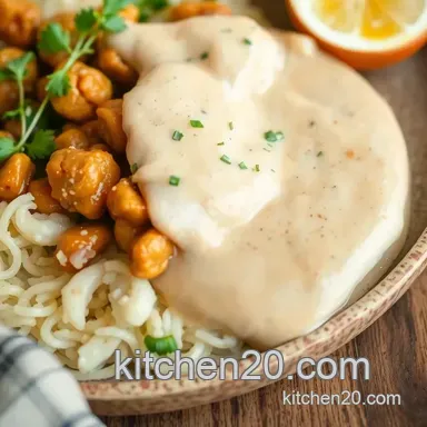 How to Make Sautéed Chicken with Creamy Peanut Sauce: An Amazing Comfort Dish Recipe Card