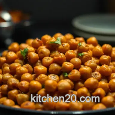Easy Snack Ideas: Savory Crispy Chickpeas for Healthy Crunchy Munching