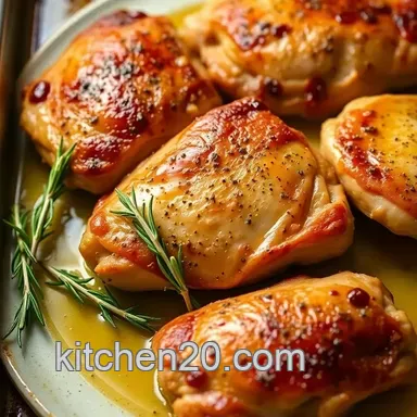 Juicy & Flavorful Baked Chicken Thighs: My Easy Herb-Golden Recipe Recipe Card