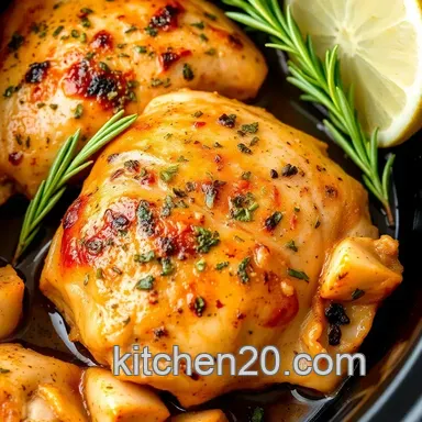 Easy & Juicy Savory Herb-Infused Slow Cooker Chicken Delight: My Fail-Proof Herb Glazed Method Recipe Card