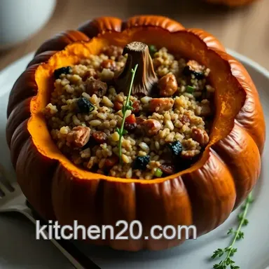My Savory Stuffed Pumpkin Recipe: A Heartwarming Autumn Delight Recipe Card