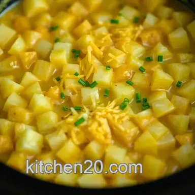 Comforting Cheesy Potatoes in Crock Pot: A Family Favourite Recipe Recipe Card