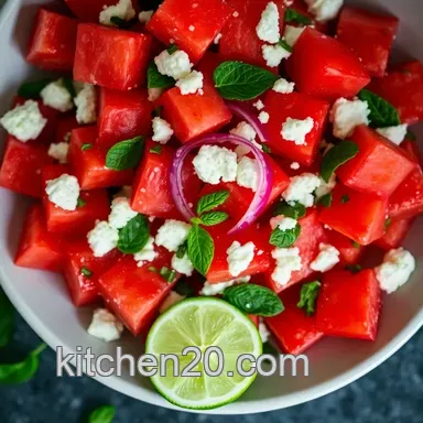 My Favorite Seeded Watermelon Salad with Mint and Feta Recipe Card