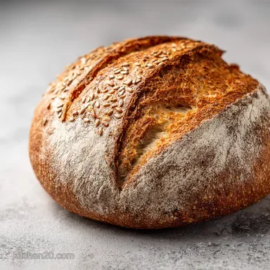 Seeded Whole Grain Bread Baked in 75 Minutes Recipe Card