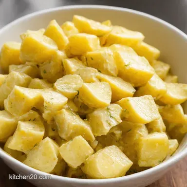 Seriously Simple Easy Potato Salad Recipe Family Favourite Recipe Card