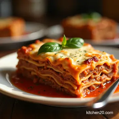 The Best Classic Bolognese Lasagna Recipe with B&eacute;chamel Recipe Card