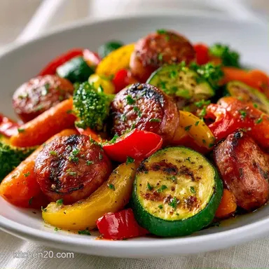 Sheet Pan Summer Sausage in 45 Minutes Recipe Card