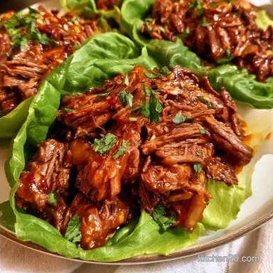 Shredded Beef Lettuce Cups: Meal Prep