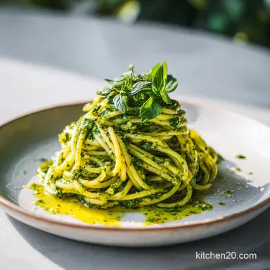 Pesto Pasta Recipe: Velvety & Quick in 20 Min Recipe Card
