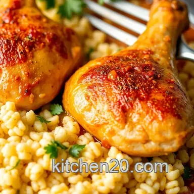 Ultimate Comfort: Simmered Chicken Legs with Fluffy Couscous! Recipe Card