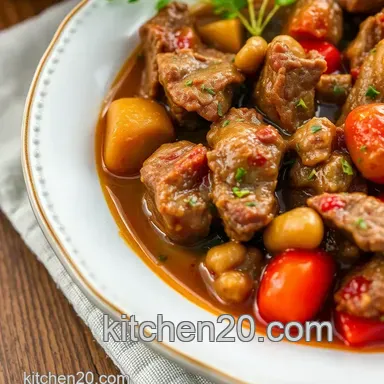 How to Make Hearty Simmered Lamb Comforting Dish in 1 Hour Recipe Card