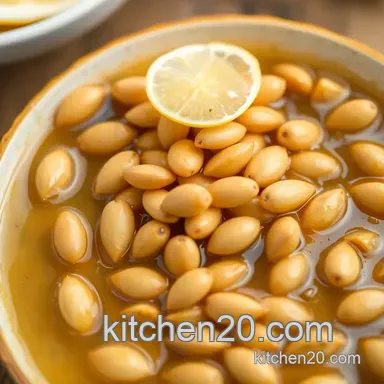 Discover My Grandmother's Simmered Lotus Seeds with Sweet Honey Delight Recipe Card