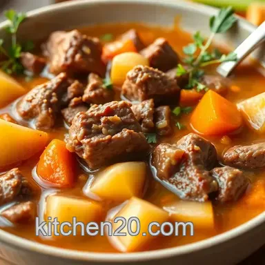 Hearty Simmering Beef Soup: A Family Favorite Comfort Food Recipe