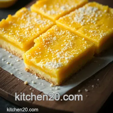 Simply Sunshine Lemon Bars Recipe - Easy & Tart! Recipe Card