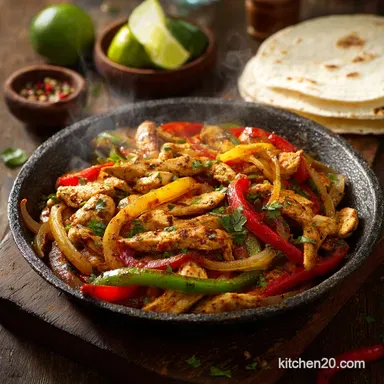 Fajitas: Ultimate Sizzling Chicken Fajitas Recipe Recipe Card