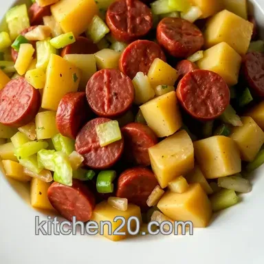 Easy & Hearty Kielbasa Recipes: One-Pot Cabbage Skillet Delight Recipe Card