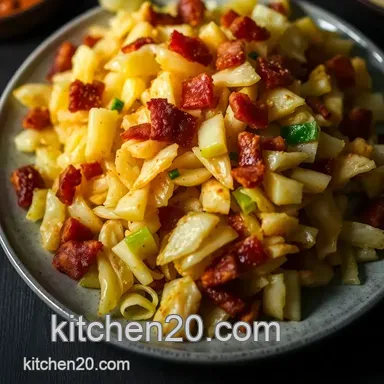 Sizzling Southern Fried Cabbage: A Family Favourite Recipe Recipe Card