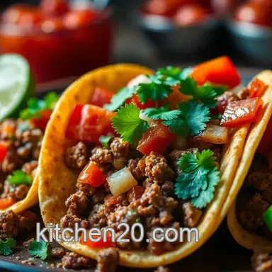 Sizzling Street-Style Taco Recipe: Juicy Beef & Fresh Salsa Delight