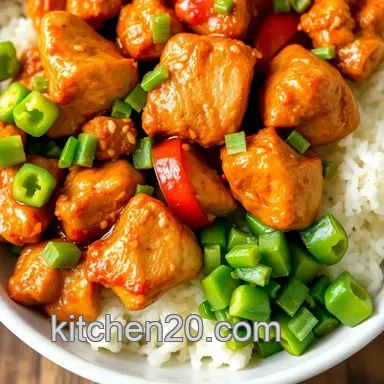 Delicious Skillet Korean Chicken Bowl in 30 Minutes: Weeknight Comfort! Recipe Card