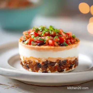 Skinny Taco Dip with Greek Yogurt