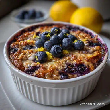 Blueberry Baked Oatmeal: Sliceable Zesty Meal Prep Treat