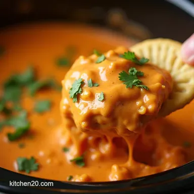 Easy Slow Cooker Buffalo Chicken Dip Recipe for Game Day Recipe Card