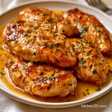 Slow Cooker Garlic Butter Chicken for 4 Recipe Card