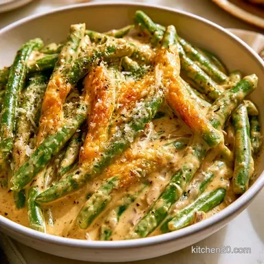 Slow Cooker Green Bean Casserole: Creamy