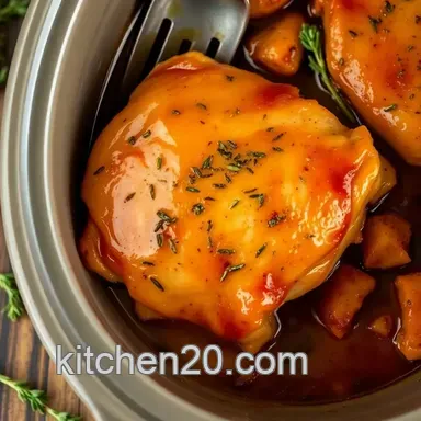 Easy & Juicy Slow Cooker Chicken: My Fail-Proof Herb Glazed Method Recipe Card