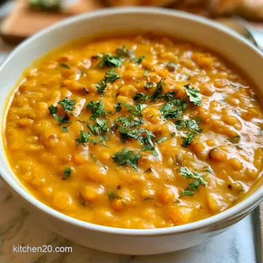 Slow Cooker Red Lentil Dahl for 6