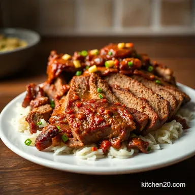 Texas BBQ crock pot brisket recipe: Easiest EVER! Recipe Card
