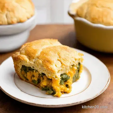 Recipe Slow Cooker Veggie Pot Pie with Cheddar Scones Recipe Card