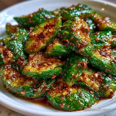 Smashed Cucumber Salad Recipe for 4